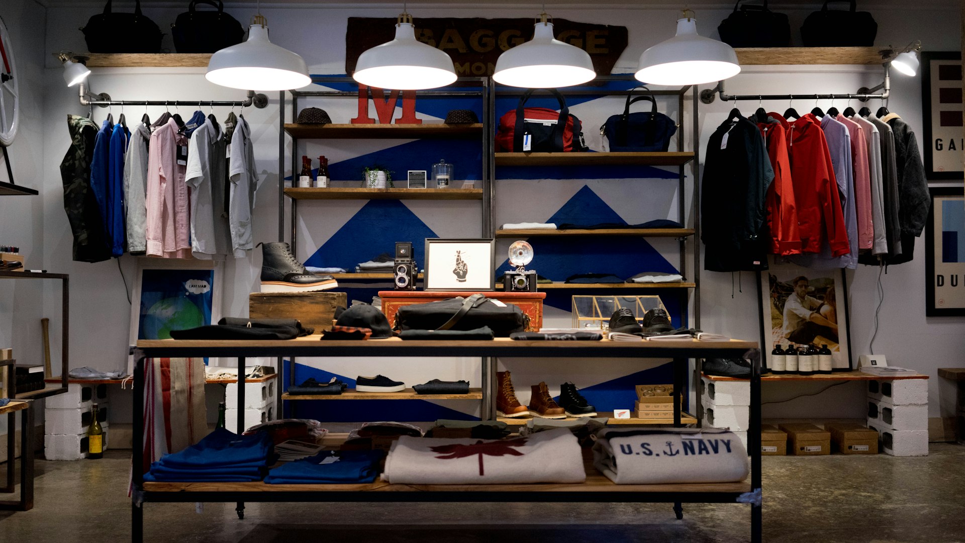 Clothing retail store interior